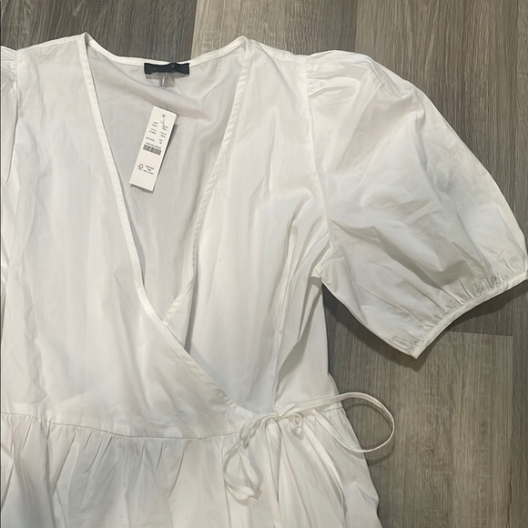 J Crew Elegant White Wrap Dress - Picture 3 of 4
